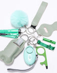Self Defense Keychain Set with Personal Alarm and Window Breaker for Women's Safety 4