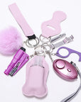 Self Defense Keychain Set with Personal Alarm and Window Breaker for Women's Safety 7