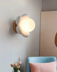 SereneBloom – Cream Flower Wall Lighting 1