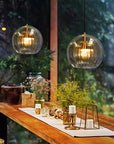 ShineSphere - Amber Pendant Light with Radiant Elegance 5