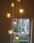 ShineSphere - Amber Pendant Light with Radiant Elegance 7