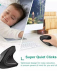 Silentix | Comfortable Ergonomic Wireless Vertical Mouse with Adjustable DPI 5