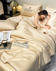 SilkenCool | Elegant Breathable Silk Summer Quilt Set 8