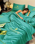 SilkenCool | Elegant Breathable Silk Summer Quilt Set 9