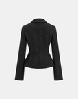 Skye | Tweed Fitted Lapel Blazer 1