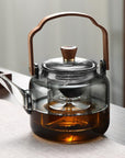 SmokedGlass | Elegant Natural Wood Tea Brewing Teapot (≈79 characters without spaces) 4