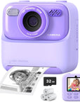 SnapJoy | Colorful Fun Kids Instant Camera with HD Selfie and 32GB Memory 0