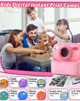 SnapJoy | Colorful Fun Kids Instant Camera with HD Selfie and 32GB Memory 3