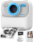 SnapJoy | Colorful Fun Kids Instant Camera with HD Selfie and 32GB Memory 8