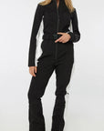 SnowLuxe - Sophisticated and Cozy Women's Winter Ski Outfit with a Flattering Waist Belt 1