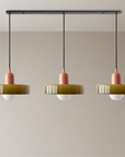 SoftGlow | 3-head Bauhaus Colored Glass Pendant Lamp for Home Living 10