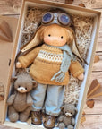 Soft Plush Toys Waldorf Handmade Cute Cotton Stuffed Plush Doll Packaging Dolls Fabricchanging Box Best Children Birthday Gifts 32