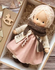 Soft Plush Toys Waldorf Handmade Cute Cotton Stuffed Plush Doll Packaging Dolls Fabricchanging Box Best Children Birthday Gifts 8