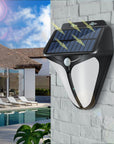 SolaraLight | Modern Solar Wall Lantern with Motion Sensor for Outdoor Use 6
