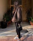 Sophia | Elegant Warm Leather Jacket for Women 4