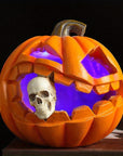 Spooky Realistic Jack O'Lantern Halloween Decoration | Skull Prop 0