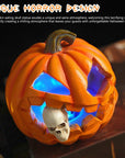 Spooky Realistic Jack O'Lantern Halloween Decoration | Skull Prop 5