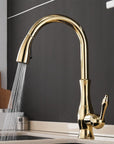 Stainless Steel Kitchen Faucet with Pull-Out Sprayer - Modern Extendable Sink Faucet for Easy Access and Convenient Use 7