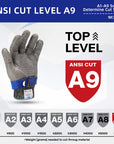 SteelGuard | Durable Cut Resistant Stainless Steel Safety Gloves 8