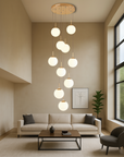 Steellan | Elegant Scandinavian Staircase Chandelier 3