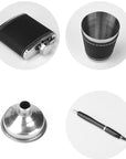 StellarCraft | Stylish Portable Stainless Steel Hip Flask Set for Travel 6