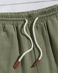 Fabian | Pantaloni Corti Estivi a Gamba Dritta con Vita Regolabile