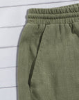 Fabian | Pantaloni Corti Estivi a Gamba Dritta con Vita Regolabile