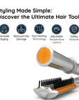StyleMax | 2-in-1 Rotating Hair Styler for Effortless Volume and Shine 3