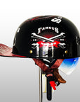Stylish Motorcycle Helmet with DOT and ECE Certification – Lightweight ABS Shell and Multi-Density EPS Safety Buffer 1