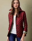 Stylish Women's Quilted Jacket with Button-Up Design - Lightweight and Warm for All Seasons 0