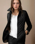 Stylish Women's Quilted Jacket with Button-Up Design - Lightweight and Warm for All Seasons 3