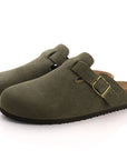 Stylish Women's Sandals - Suede Mules with Cork Insole and Arch Support for All-Day Comfort 13