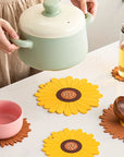 SunMat | PVC Heat-Resistant Sunflower Table Mat for Dining 7