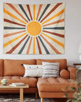 SunbeamWeave | Stylish Earthy Bohemian Wall Tapestry for Modern Decor 4