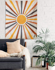 SunbeamWeave | Stylish Earthy Bohemian Wall Tapestry for Modern Decor 5