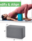 SupportFlex | Yoga Foam Block for Balance, Posture Support & Stretching 4