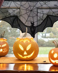 Table Runner Black Lace Halloween Decoration 0