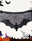 Table Runner Black Lace Halloween Decoration 1