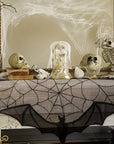 Table Runner Black Lace Halloween Decoration 2