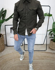 TailorEdge | Buttoned Shirt Jacket for Men with Chest Pockets 5