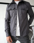 TailorEdge | Buttoned Shirt Jacket for Men with Chest Pockets 6