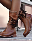 Tatiana | Stylish Rugged Mid Calf Boots for Women 0