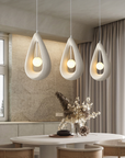Terrance | Japandi Oval Pendant Lamp with Sleek Lines 0