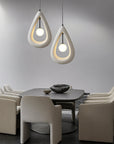 Terrance | Japandi Oval Pendant Lamp with Sleek Lines 1