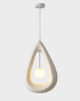 Terrance | Japandi Oval Pendant Lamp with Sleek Lines 6