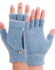 ThermaGrip | Heated Winter Knit Fingerless Gloves for Cold Weather 6