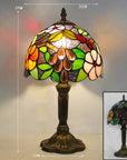 Tiffany-Style Desk Lamp with Adjustable Gooseneck – Handcrafted Colorful Glass Design for Home and Office 11