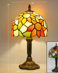 Tiffany-Style Desk Lamp with Adjustable Gooseneck – Handcrafted Colorful Glass Design for Home and Office 3