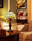 Tiffany-Style Desk Lamp with Adjustable Gooseneck – Handcrafted Colorful Glass Design for Home and Office 4