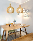 TimberGlow | Rustic Artisan Wooden Pendant Light Fixture for Kitchen Island 0